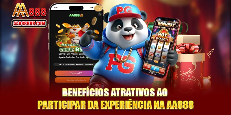 Benefícios atrativos ao participar da experiência na AA888